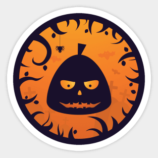 Halloween Night Pumpkin Sticker